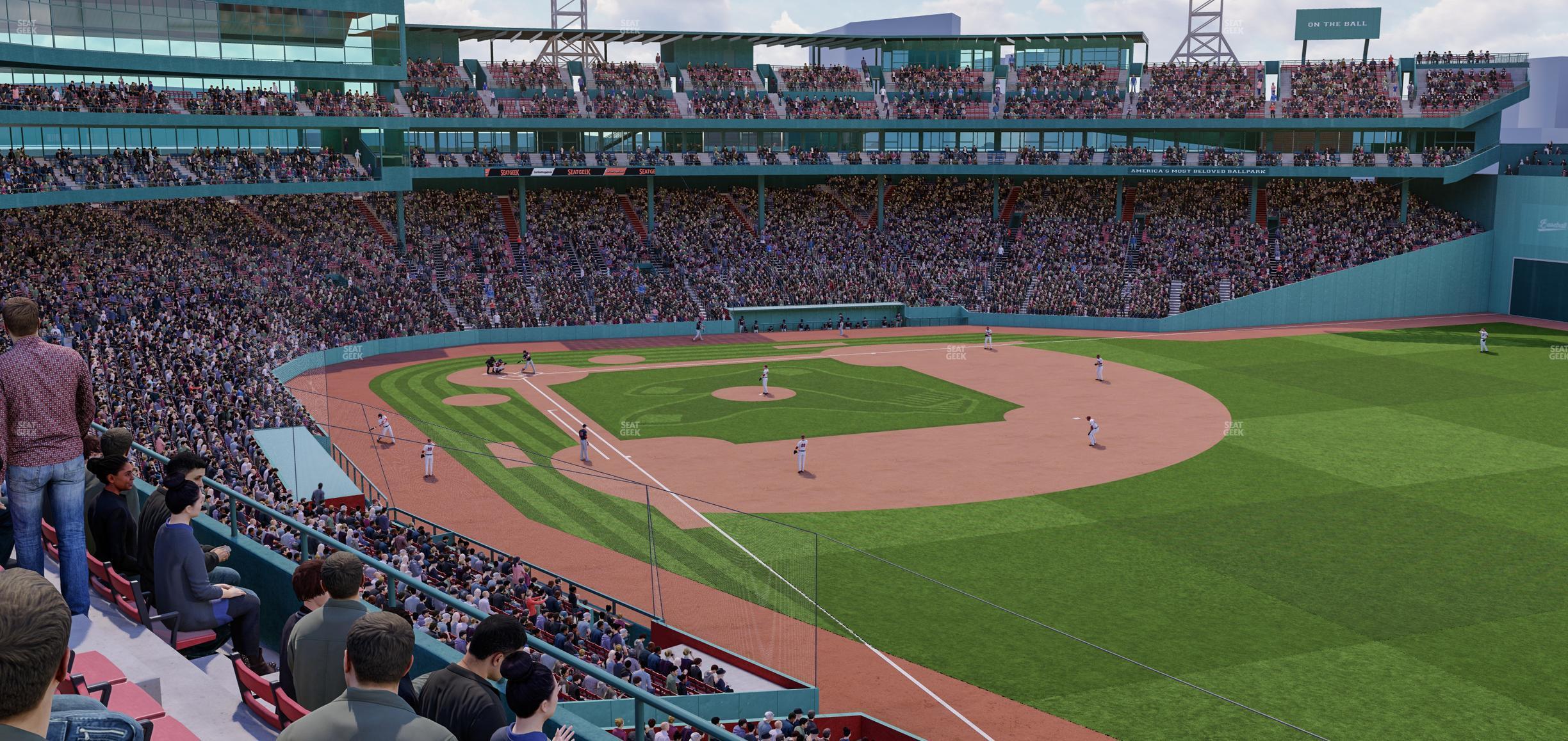 Seating view for Fenway Park Section Right Field Roof Box 29