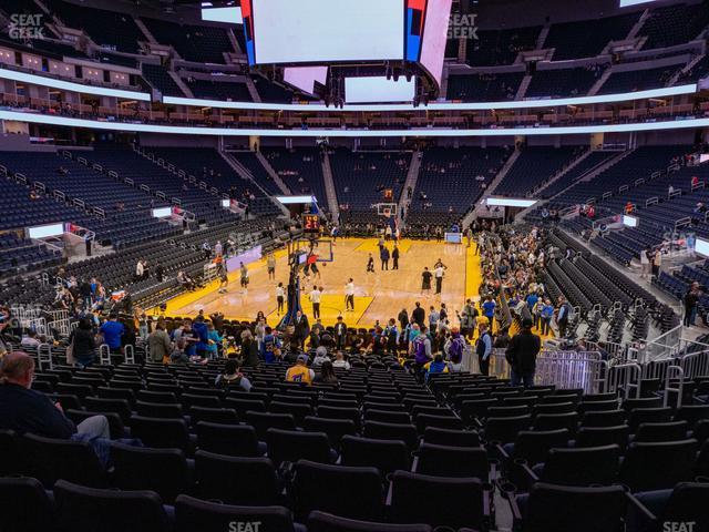 Seating view for Chase Center Section 121