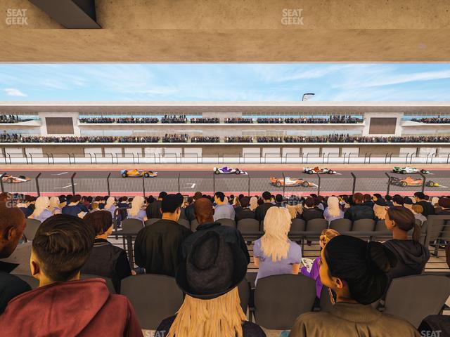 Seating view for Circuit of The Americas Section Main Grandstand Mezzanine 13 A