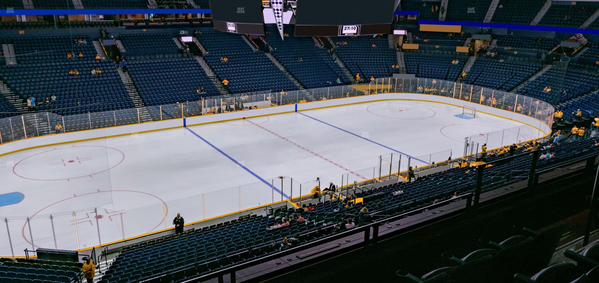 Seating view for Bridgestone Arena Section 213