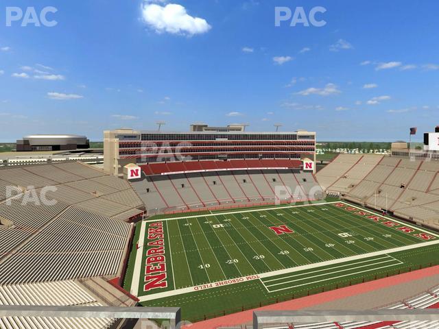 Seating view for Memorial Stadium Nebraska Section 611