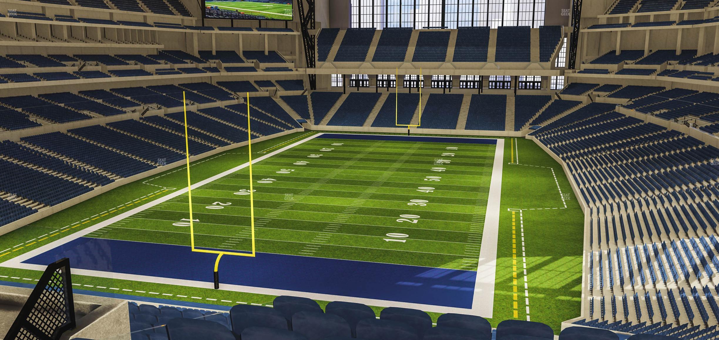 Seating view for Lucas Oil Stadium Section 424