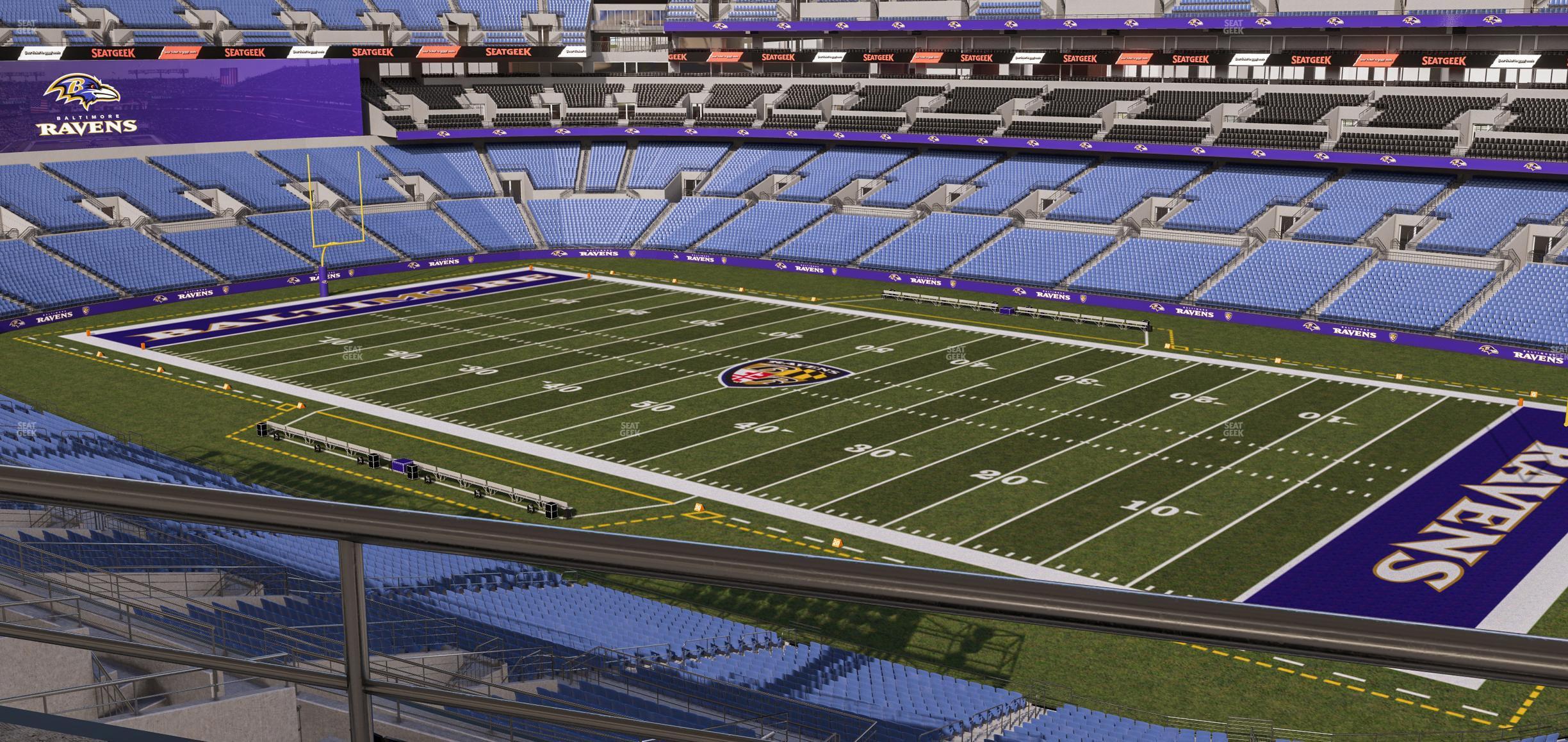 Seating view for M&T Bank Stadium Section Suite 428