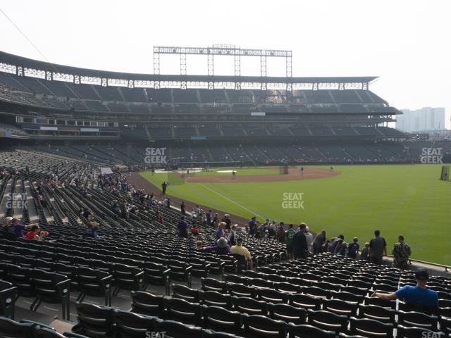 Seating view for Coors Field Section 111