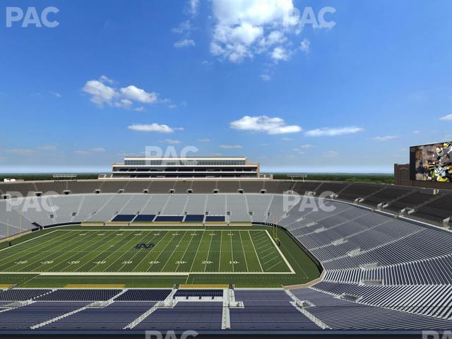 Seating view for Notre Dame Stadium Section Duncan Club 823