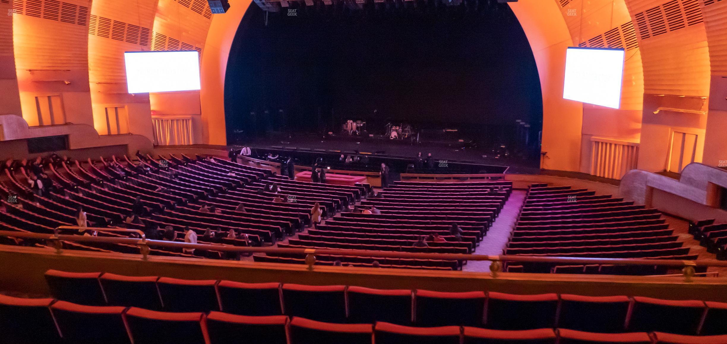 Seating view for Radio City Music Hall Section First Mezzanine 2