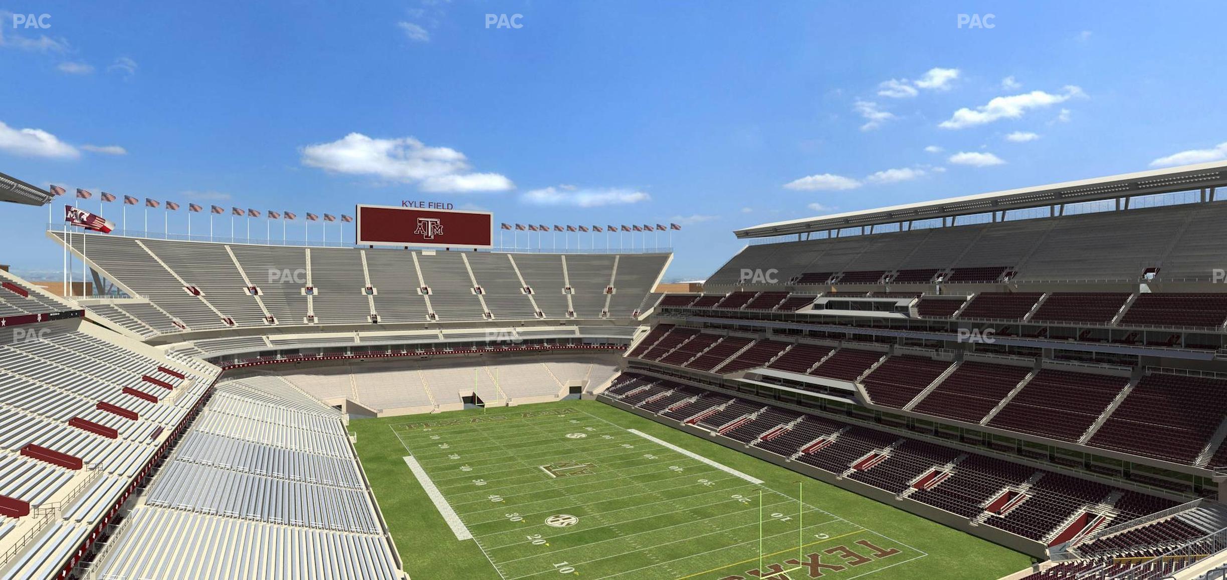 Seating view for Kyle Field Section 325