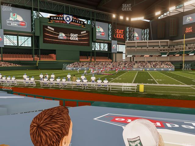 Seating view for Chase Field Section P