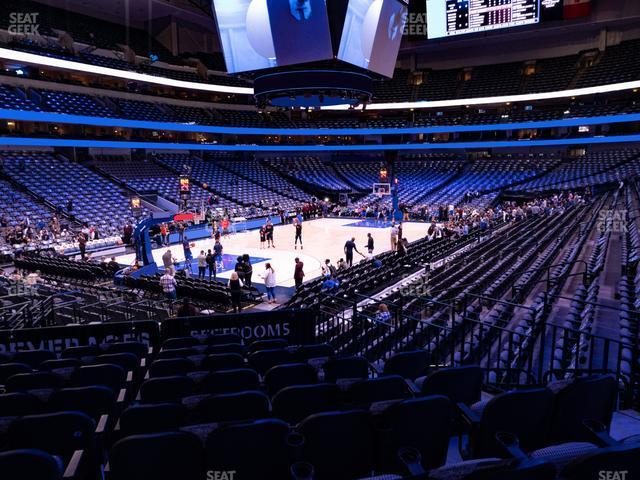 Seating view for American Airlines Center Section 110