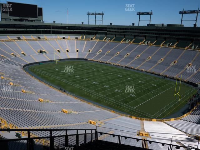 Seating view for Lambeau Field Section 630 S