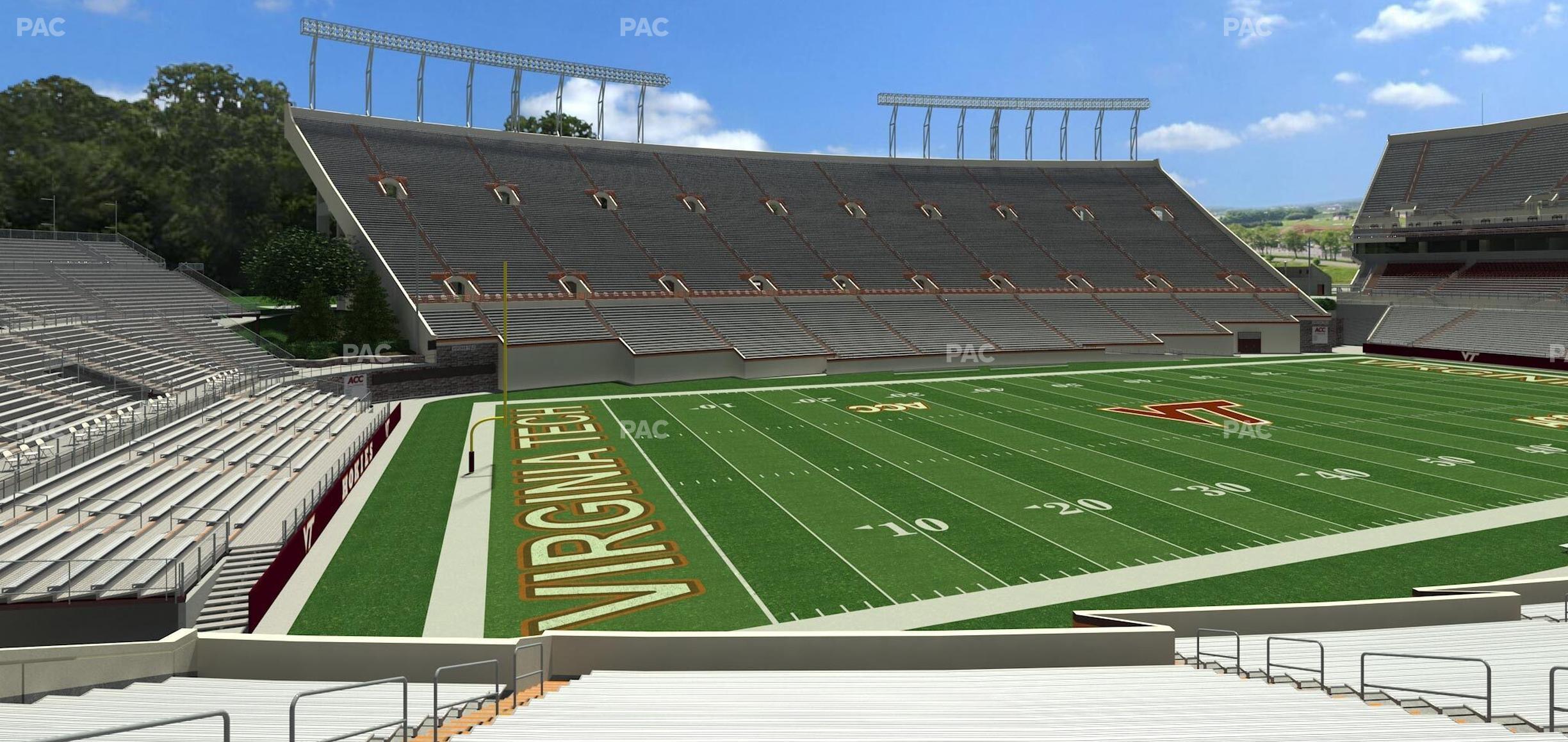 Seating view for Lane Stadium Section 115