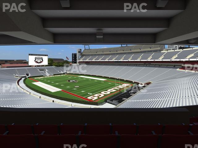 Seating view for Sanford Stadium Section East Upper Club 224