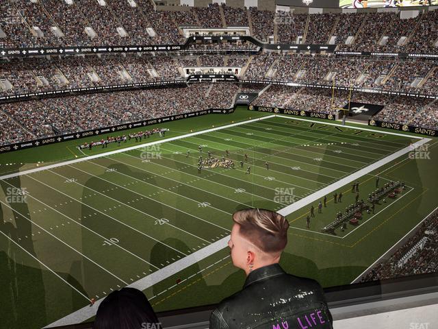 Seating view for Caesars Superdome Section 555 Sro