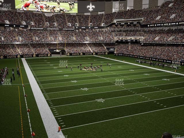 Seating view for Caesars Superdome Section 205