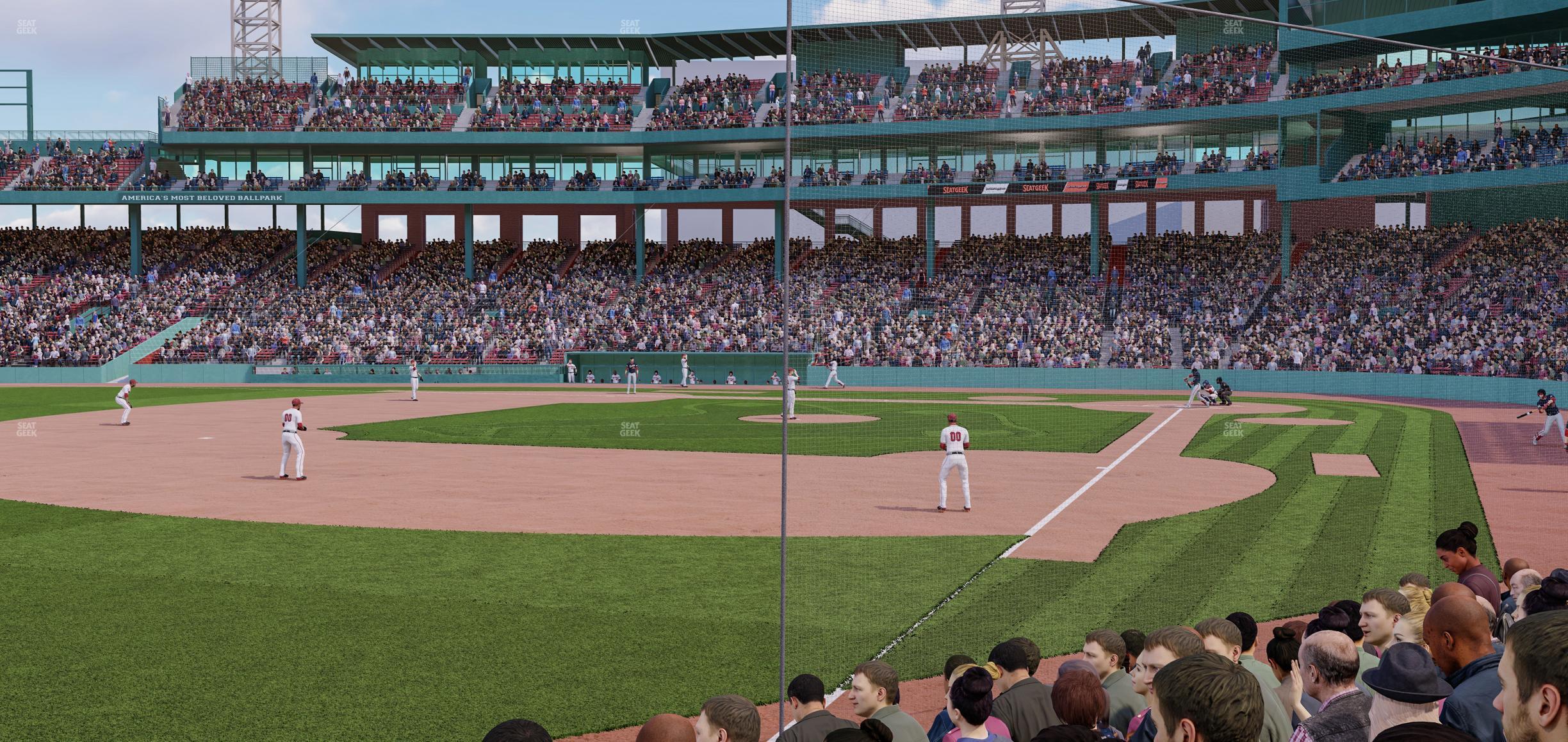 Seating view for Fenway Park Section Field Box 81