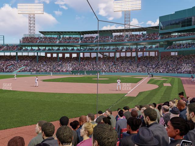 Seating view for Fenway Park Section Field Box 81