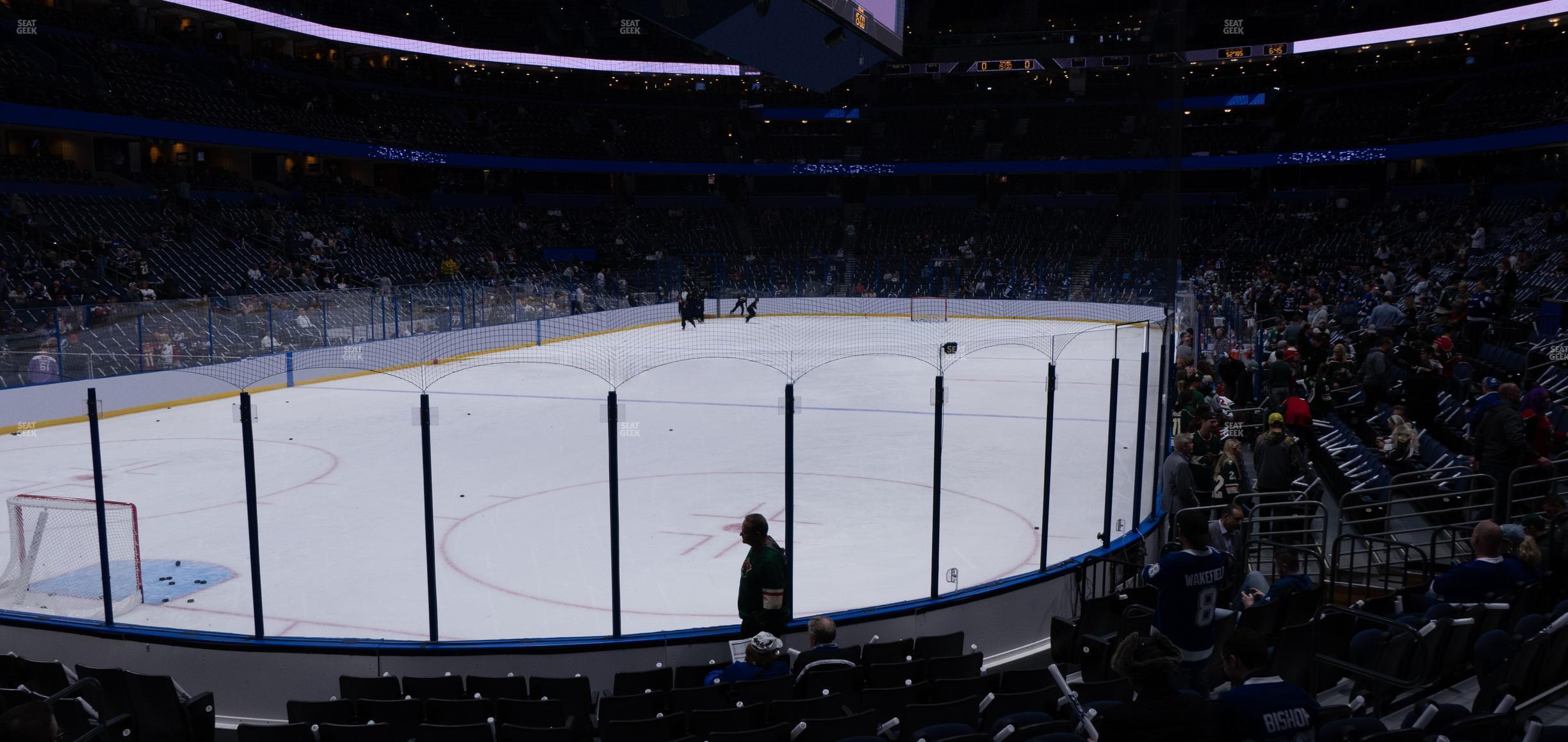 Seating view for Amalie Arena Section 106