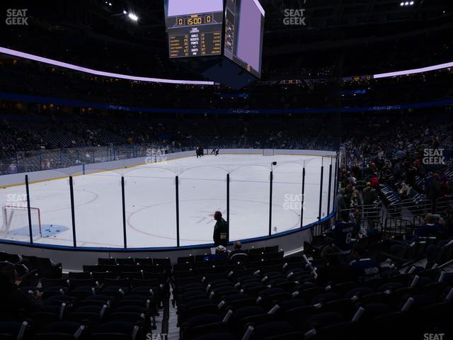 Seating view for Amalie Arena Section 106