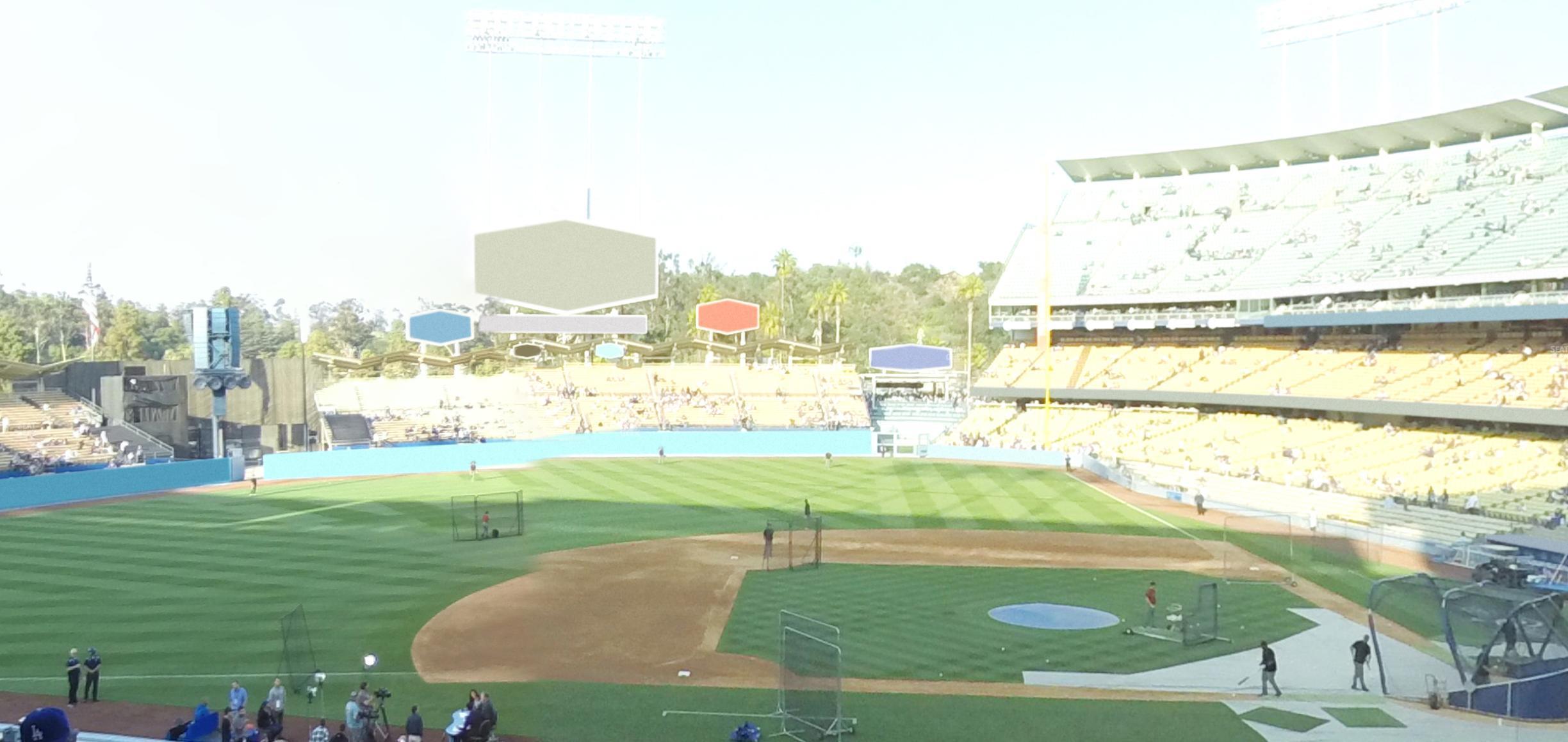 Seating view for Dodger Stadium Section 129 Lg