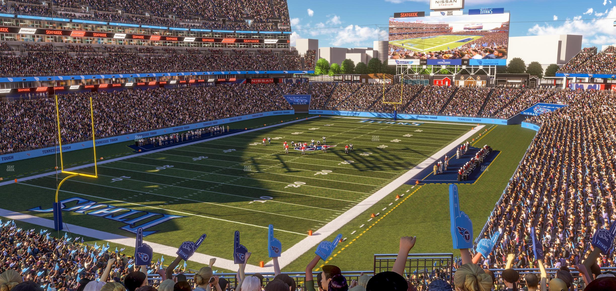 Seating view for Nissan Stadium Section 222