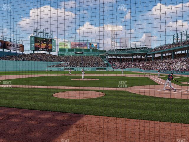 Seating view for Fenway Park Section Field Box Club 54