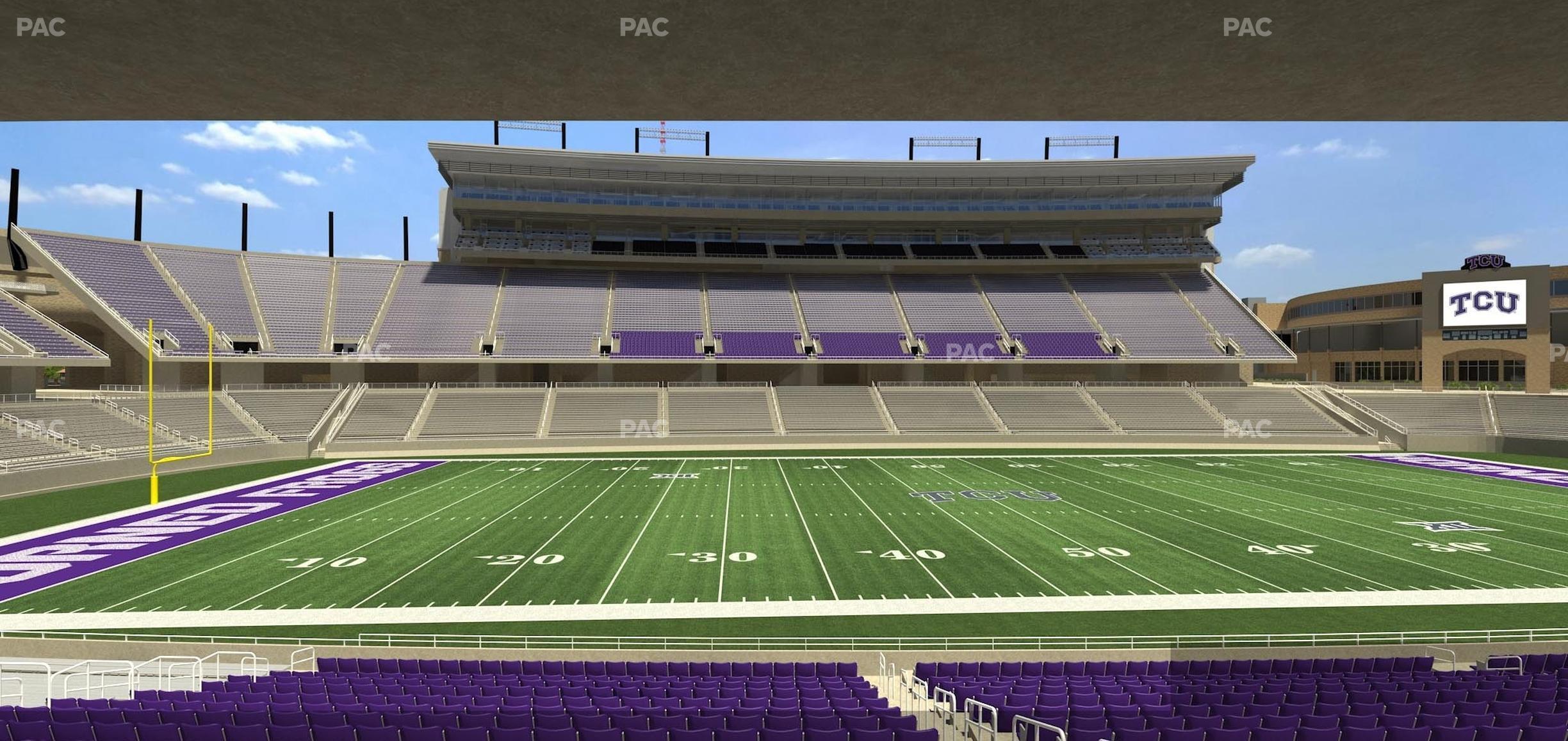 Seating view for Amon G. Carter Stadium Section Founders Suite 5