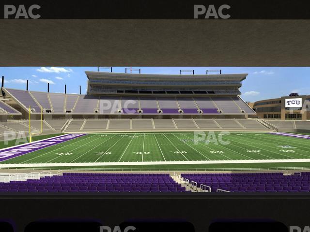 Seating view for Amon G. Carter Stadium Section Founders Suite 5