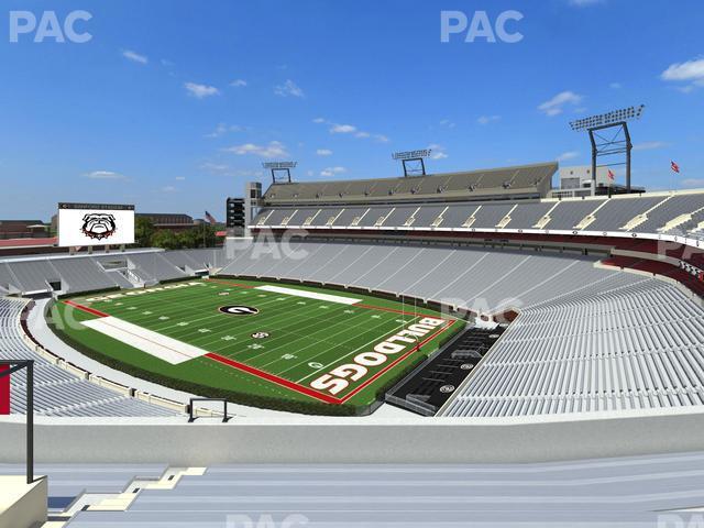 Seating view for Sanford Stadium Section 325