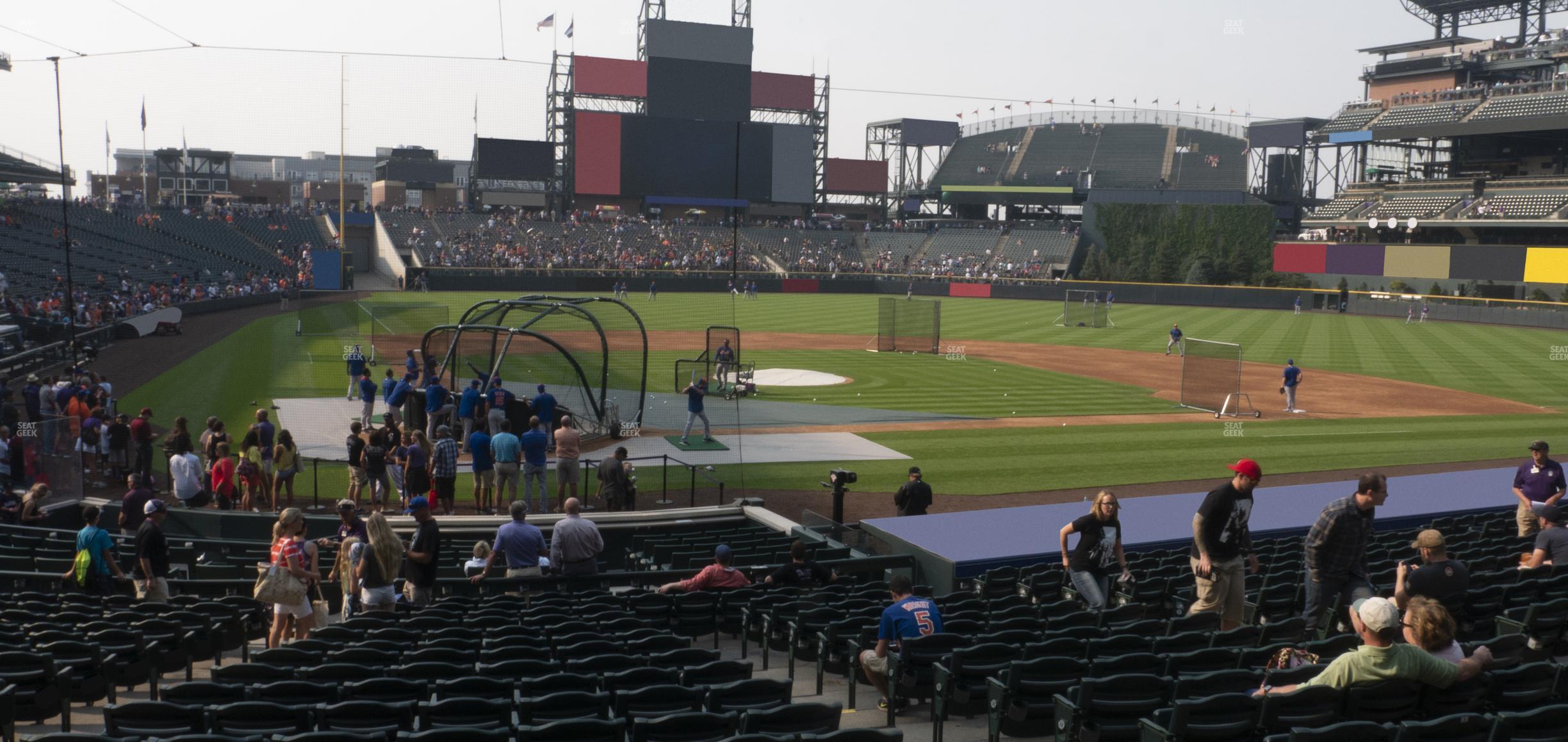 Seating view for Coors Field Section 127