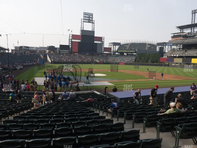 Seating view for Coors Field Section 127