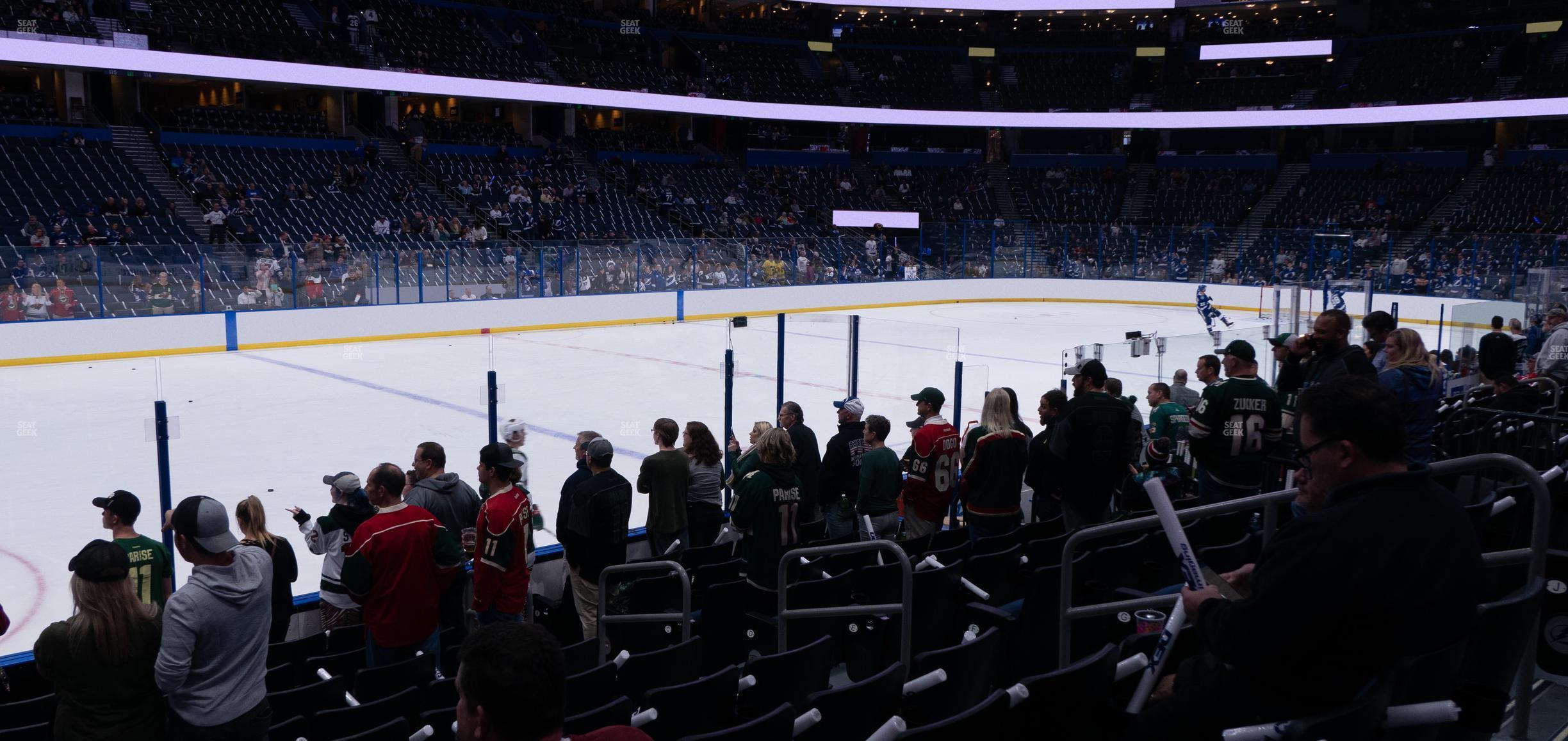 Seating view for Amalie Arena Section 103