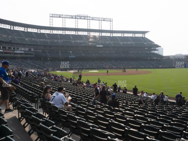 Seating view for Coors Field Section 115