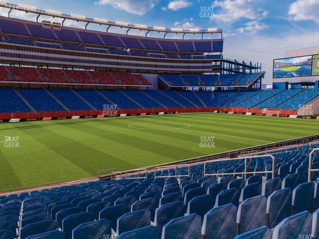 Seating view for Gillette Stadium Section 113