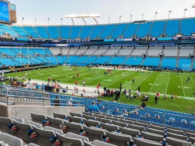 Seating view for Bank of America Stadium Section 313