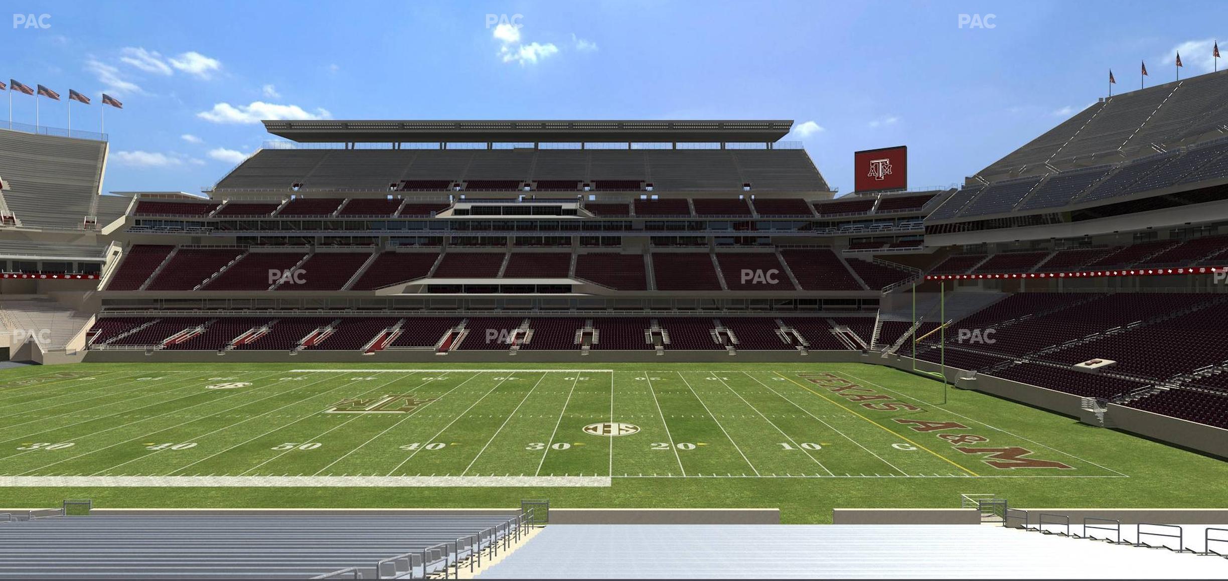 Seating view for Kyle Field Section 124