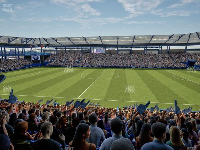 Seating view for Children's Mercy Park Section Shield Club 108