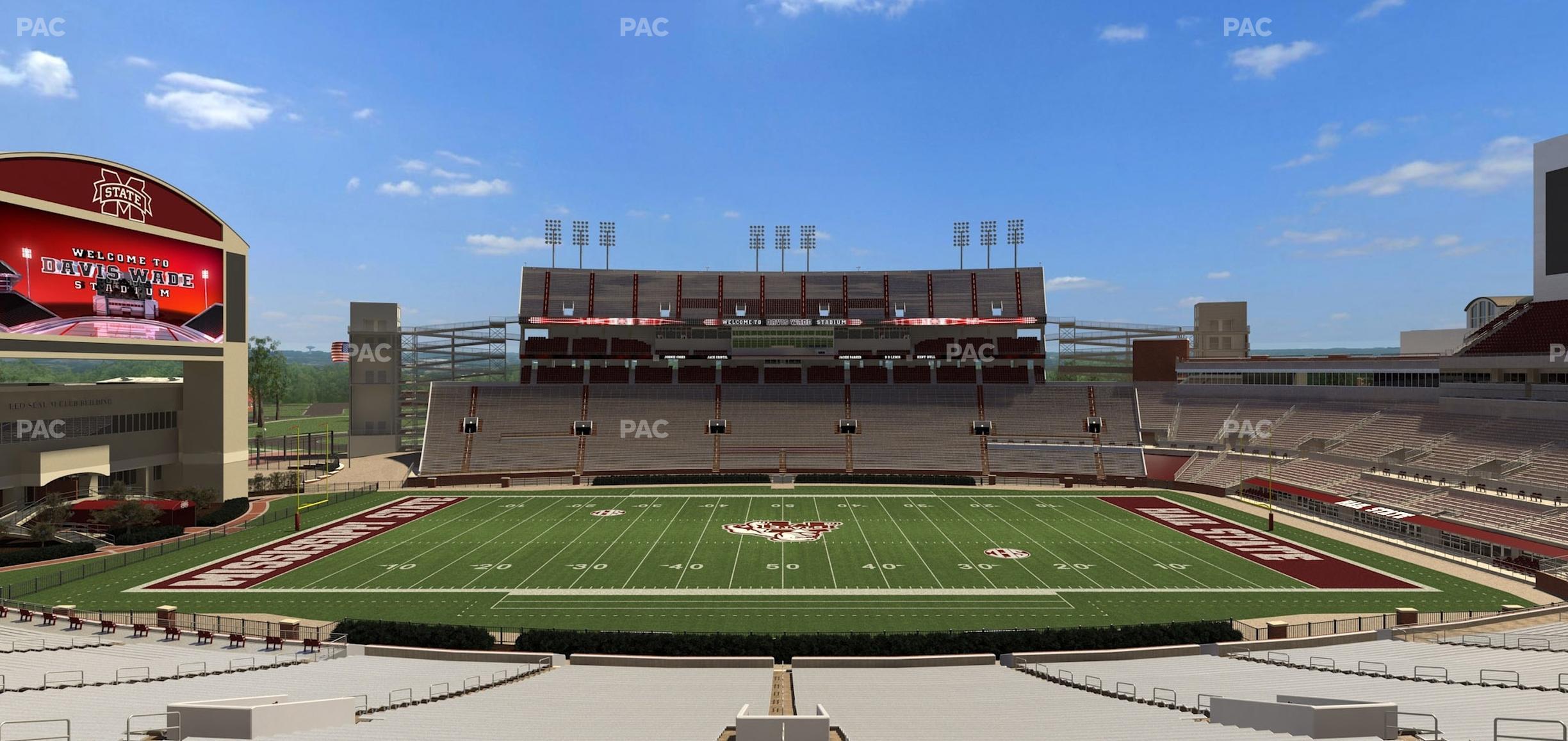 Seating view for Davis Wade Stadium Section 121