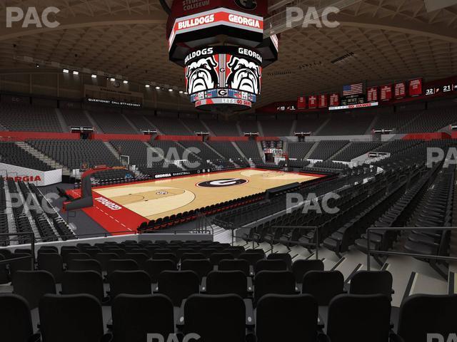 Seating view for Stegeman Coliseum Section W