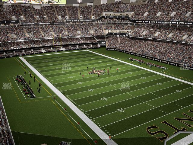 Seating view for Caesars Superdome Section 534