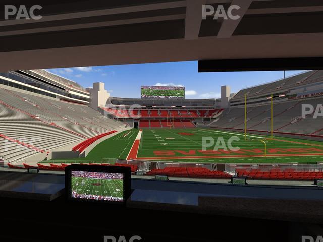 Seating view for Razorback Stadium Section Loge 57