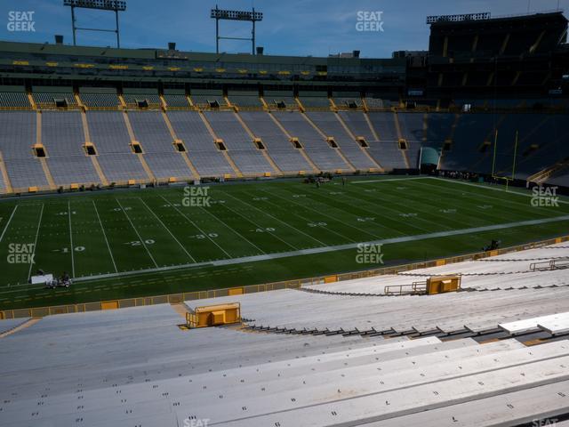 Seating view for Lambeau Field Section 114