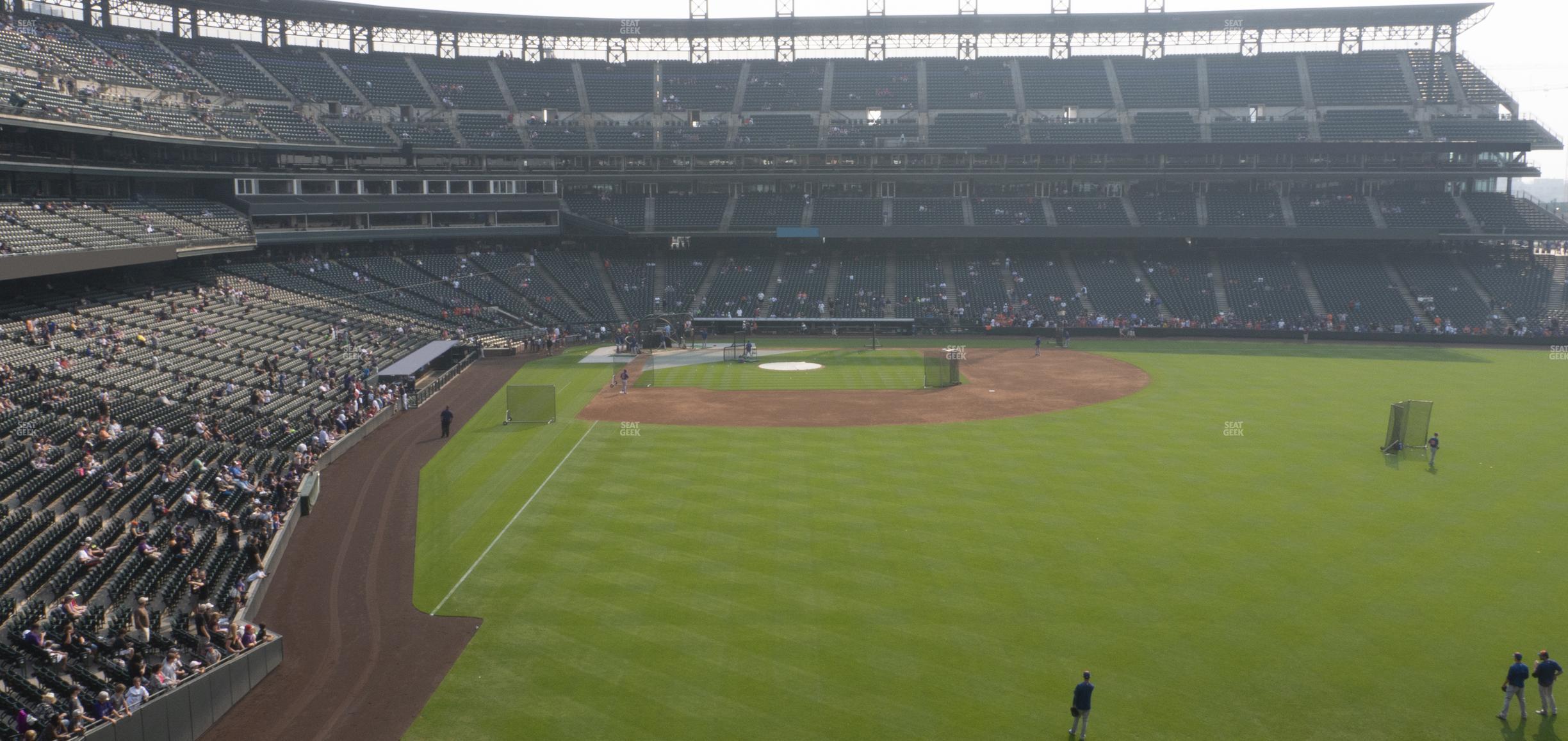 Seating view for Coors Field Section 207