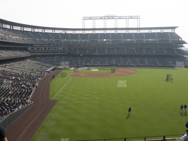 Seating view for Coors Field Section 207