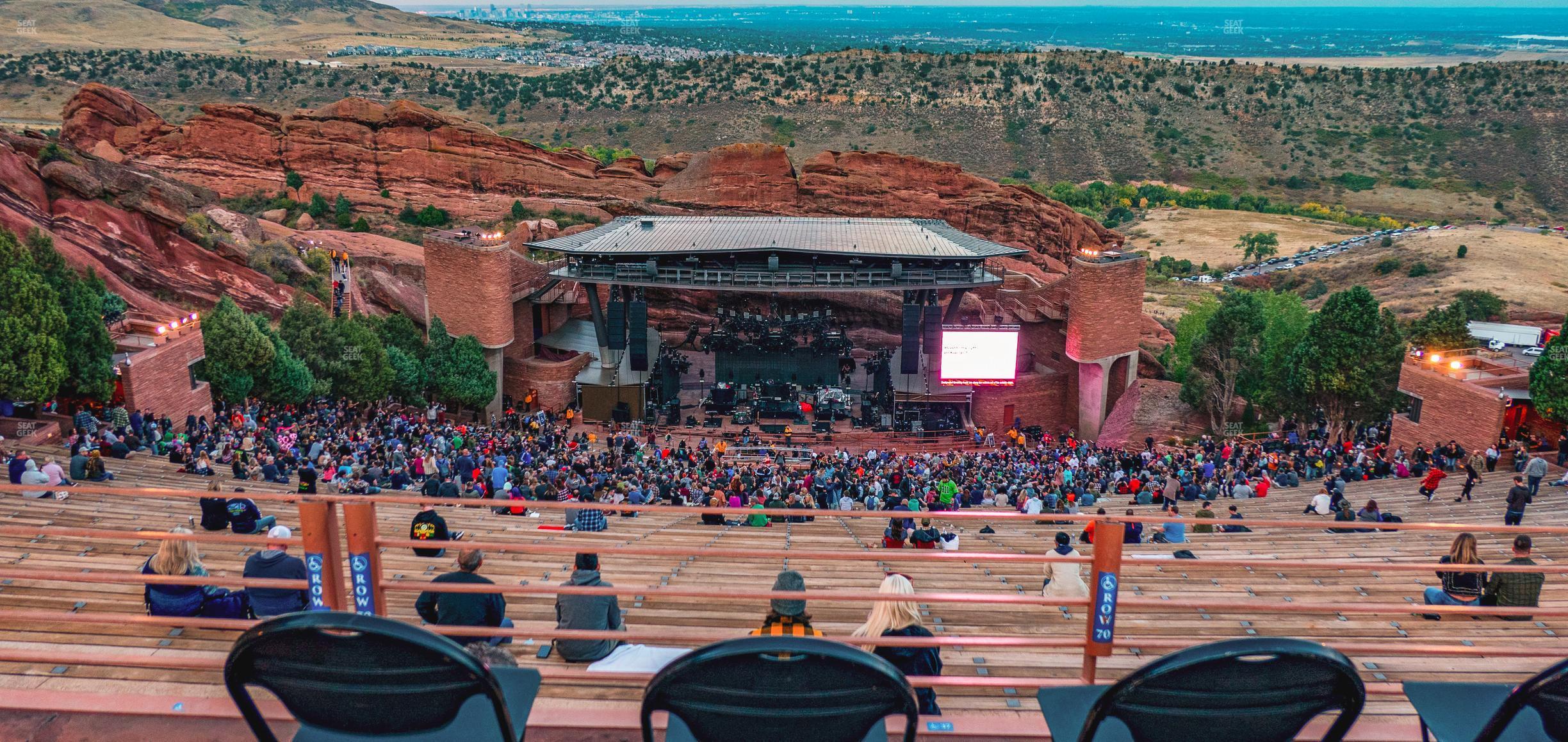 Seating view for Red Rocks Amphitheatre Section Ga Sro