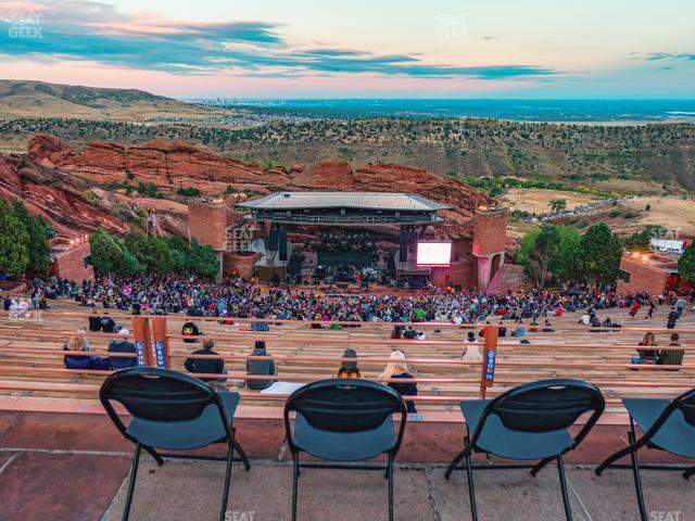 Seating view for Red Rocks Amphitheatre Section Ga Sro