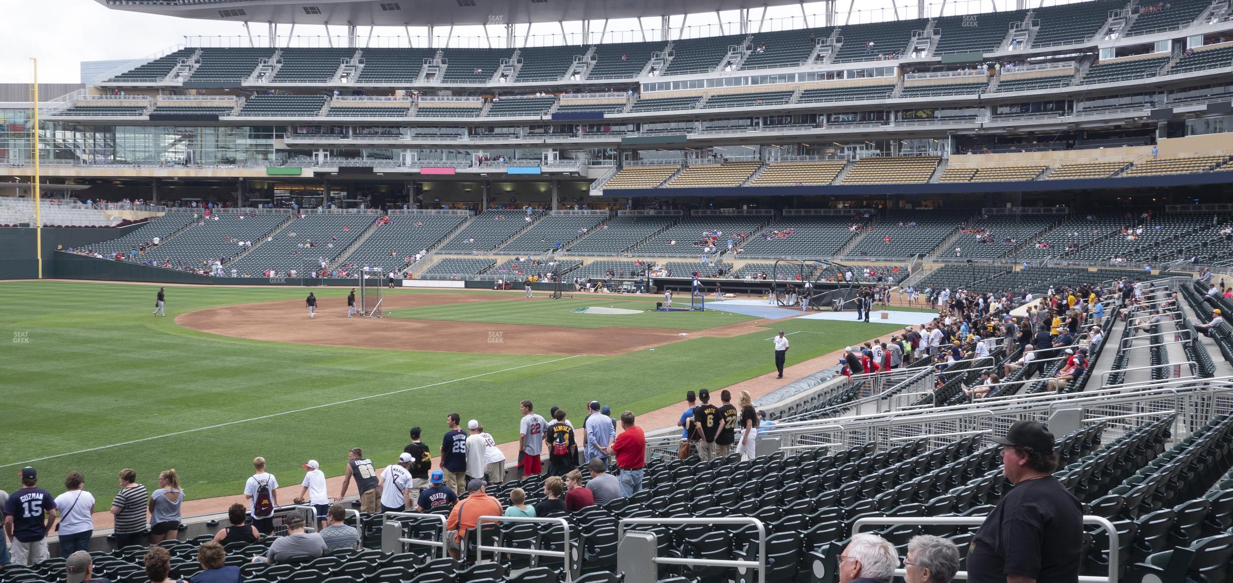 Seating view for Target Field Section 125