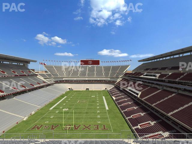 Seating view for Kyle Field Section 319