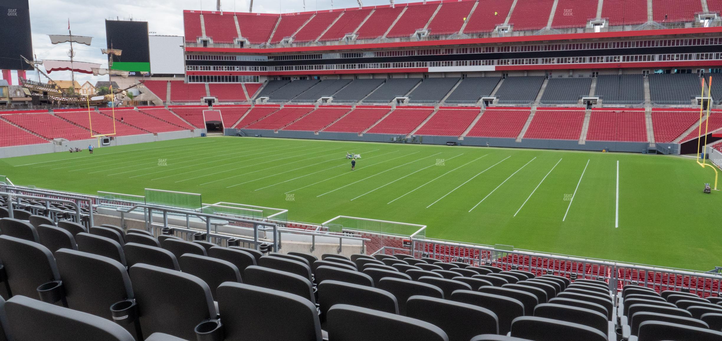 Seating view for Raymond James Stadium Section 214