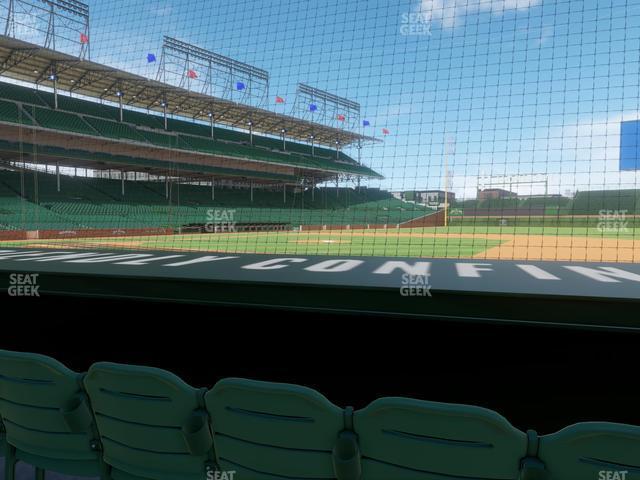 Seating view for Wrigley Field Section Club Box Infield 25