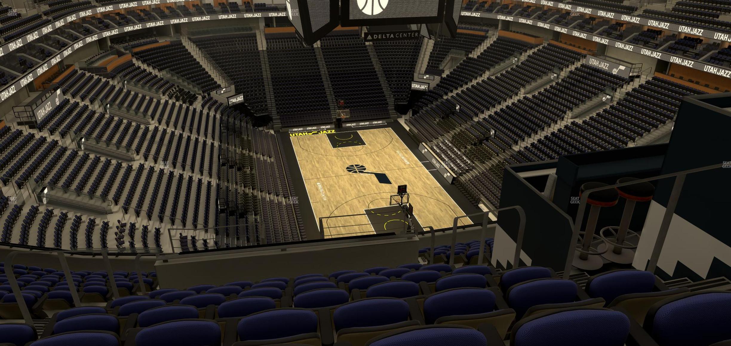 Seating view for Delta Center Section 124